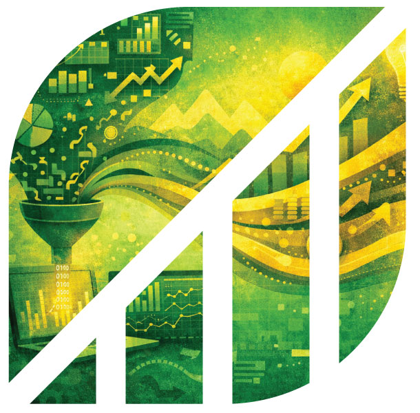 data rising upwards